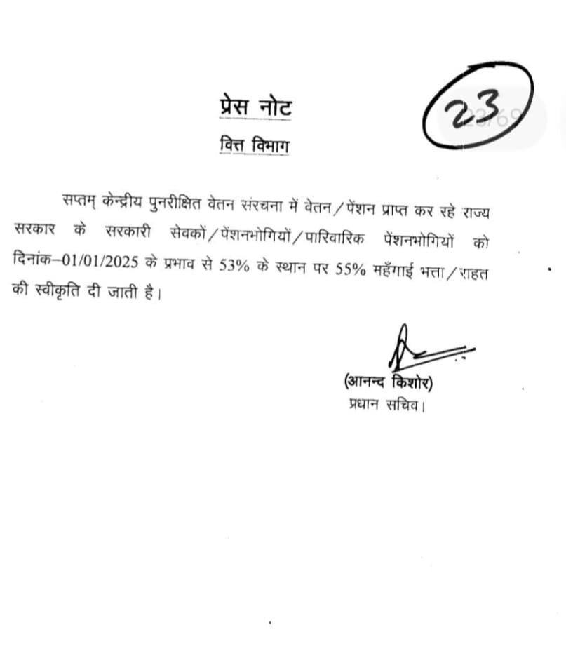 नीतीश केबिनेट मे कुल 59 एजेंडो पर लगी मोहर, सरकारी कर्मचारियों के DA मे हुई बढ़ोतरी, शिक्षकों के वेतन मे भी होंगी बढ़ोतरी, 1 जनवरी 2025 से ही मिलेगा वित्तीय लाभ 